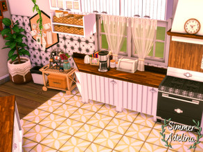 Sims 4 — Country Kitchen by simmer_adelaina — A cozy country kitcken with cozy vibes and a lot of clutter. I hope you'll