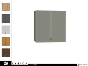 Sims 4 — Lybica Cabinet by wondymoon — - Lybica Kitchen - Cabinet - Wondymoon|TSR - Creations'2022