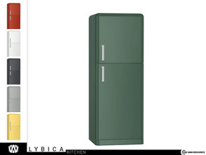 Sims 4 — Lybica Refrigerator by wondymoon — - Lybica Kitchen - Refrigerator - Wondymoon|TSR - Creations'2022
