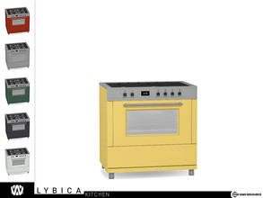 Sims 4 — Lybica Stove by wondymoon — - Lybica Kitchen - Stove - Wondymoon|TSR - Creations'2022