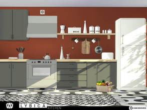 Sims 4 — Lybica Kitchen by wondymoon — Lybica kitchen furnitures and appliances will bring freshness to your kitchen with