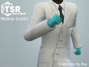 Sims 4 — Medical Gloves  by RoyIMVU — Medical gloves your Sim can wear to prevent them accidentally touching something