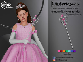 Sims 4 — Princess Evelynn Scepter (Stigmata) (kids) by WisteriaSims — Collaboration with Beto_ae0 **To have the complete