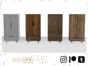 Sims 4 — Wardrobe Collection #1 by Sims4Luxury — - Functional wardrobe - 4 swatches - Base game compatible