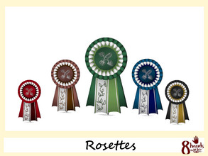 Sims 3 — Rosettes by 8hands — Rosettes for perfect plants. Manage and show off your garden more efficiently. - 5 colors