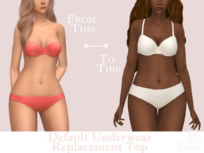 Sims 4 — Default Replacement Underwear Top (Bra) by Dissia — Override for orange bra which show when you take off top