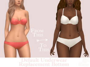 Sims 4 — Default Replacement Underwear Bottom (Panties) by Dissia — Override for orange panties which show when you take