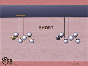 Sims 4 — Mirtel. Ceiling Light, short by soloriya — Ceiling light, short. Part of Mirtel set. 2 color variations.