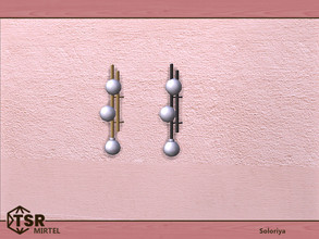 Sims 4 — Mirtel. Wall Light by soloriya — Wall light. Part of Mirtel set. 2 color variations. Category: Lights - Wall