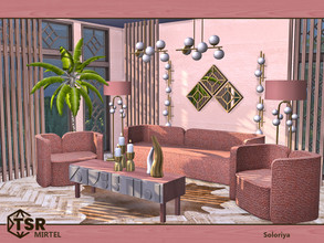 Sims 4 — Mirtel by soloriya — A set of elegant furniture for living rooms. Includes 10 objects: --sofa, --armchair,