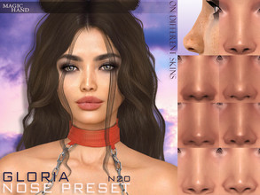 Sims 4 — Gloria Nose Preset N20 by MagicHand — Small nose for males and females - HQ Compatible Click on the nose to find