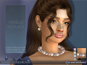 Sims 4 — Danielle Necklace by PlayersWonderland — The necklace version of my Danielle bracelet 4 swatches included.