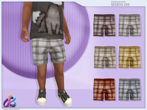 Sims 4 — Toddler Boy Shorts 190 by RobertaPLobo — :: Toddler Shorts 190 - TS4 :: Only for Boys :: 6 swatches :: Custom
