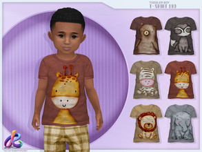 Sims 4 — Toddler Boy TShirt 190 by RobertaPLobo — :: Toddler T-Shirt 190 - TS4 :: Only for Boys :: 6 swatches :: Custom