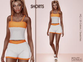 Sims 4 — Two Tone Shorts by pizazz — www.patreon.com/pizazz Can be worn for everyday, athletic and party. Sims 4 games.