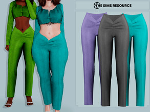 Sims 4 — Nina Pants by couquett — Beautiful Pants for your sims - 13 Swatches - HQ mod compatible - all Lod - All Map -