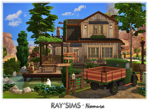 Sims 4 — Nomura by Ray_Sims — This house fully furnished and decorated, without custom content. This house has 2 bedroom