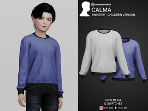 Sims 4 — Calma (Sweater - Children Version) by Beto_ae0 — Cotton sweater for children, enjoy it - 12 colors - New Mesh -