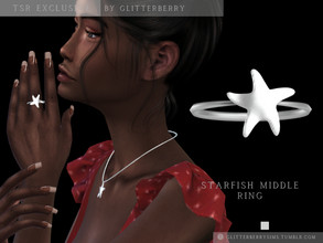 Sims 4 — Starfish Middle Ring by Glitterberryfly — Middle left ring