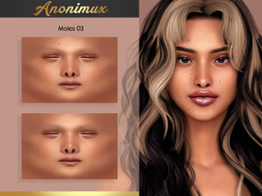 Sims 4 — Moles 03 by Anonimux_Simmer — - 3 Swatches - Compatible with the color slider - BGC - HQ - Thanks to all CC