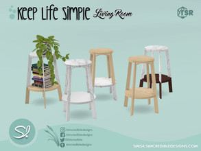 Sims 4 — Keep Life Simple Living End Table by SIMcredible! — by SIMcredibledesigns.com available exclusively at TSR 5