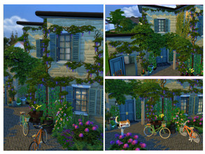 Sims 4 — Le Buisson no cc by sgK452 — House for couple with 1 teenager.Simple decoration, ideal for downtown.