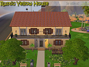 Sims 4 — Rustic Yellow House by elisaeli1 — this house is quite spacious in rustic style, on entering the interior the