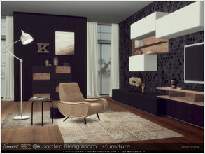 Sims 4 — Jorden livingroom furniture by Severinka_ — A set of furniture for the decoration living room of the Modern