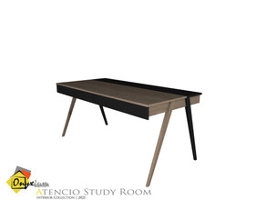 Sims 3 — Atencio Desk by Onyxium — Onyxium@TSR Design Workshop Study Room Collection | Belong To The 2022 Year