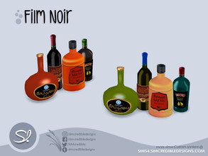 Sims 4 — Film Noir Drinks by SIMcredible! — by SIMcredibledesigns.com available exclusively at TSR 4 variations