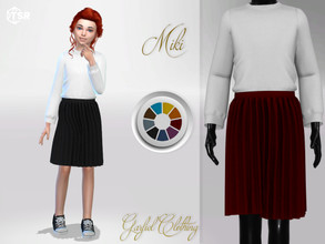 Sims 4 — Miki by Garfiel — - 13 colours - Everyday, party, formal - Base game compatible - HQ compatible