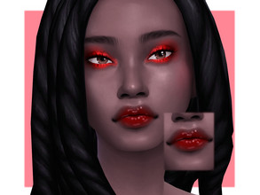 Sims 4 — Lingonberry Lipgloss by Sagittariah — base game compatible 5 swatches properly tagged enabled for all occults