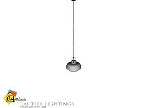 Sims 4 — Gautier Ceiling Lamp Medium by Onyxium — Onyxium@TSR Design Workshop Lighting Collection | Belong To The 2022