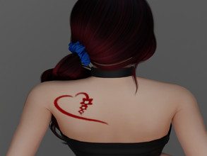 Sims 4 — Shoulder Heart Tattoo by sweetheartwva — Heart Tattoo on the shoulder