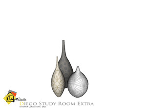Sims 3 — Diego Vases by Onyxium — Onyxium@TSR Design Workshop Study Room Collection | Belong To The 2022 Year