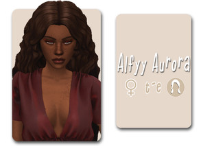 Sims 4 — Aurora Hairstyle by Alfyy — Alfyy Aurora Hairstyle Part of The Island Living (Part Two) Addon! You can support