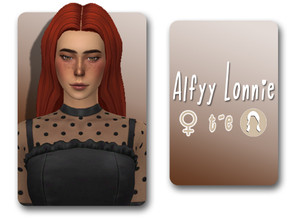 Sims 4 — Lonnie Hairstyle by Alfyy — Alfyy Lonnie Hairstyle You can support me on patreon (alfyy) All LODs Custom CAS