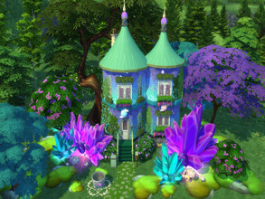 Sims 4 — Dragon Scale Cottage by susancho932 — A magical cottage home for dragon sims or a sorcerer who likes to make