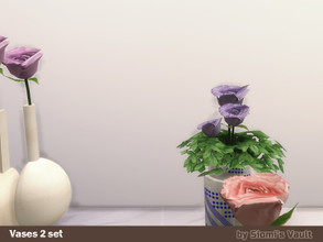 Sims 4 — Vases 2 by siomisvault — Hello out there, hope you are having a cool day! So I wanted to do this pottery for