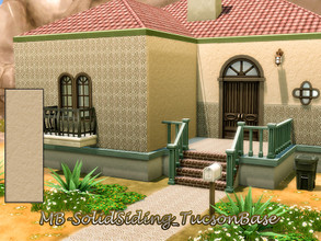Sims 4 — MB-SolidSiding_TucsonBase by matomibotaki — MB-SolidSiding_TucsonBase Full colored plastered wal. The set