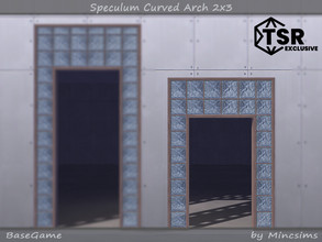 Sims 4 — Speculum Curved Arch 2x3 by Mincsims — Basegame Compatible 8 swathces