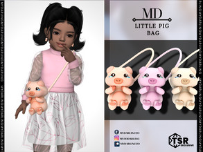 Sims 4 — toddler little pig bag by Mydarling20 — new mesh base game compatible all lods all maps 5 color the texture of