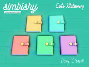 Sims 4 — Cute Stationery Set - Diary (Closed) by simbishy — A cute closed diary - keep out!