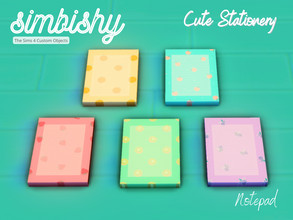 Sims 4 — Cute Stationery Set - Notepad by simbishy — A cute notepad.