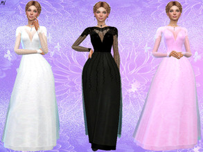 Sims 4 — Alicia wedding Dress by MeuryVidal — A beautiful wedding dress.