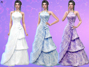 Sims 4 — Giovanna wedding dress by MeuryVidal — Wedding dress.