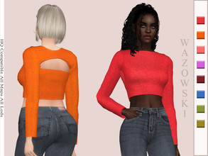 Sims 4 — DESIGN NO.27 by _WAZOWSKI_ — All Texture Maps New Mesh 8 Colors HQ Compatible