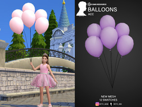 Sims 4 — Balloons (ACC) by Beto_ae0 — ACC balloons, enjoy it IMPORTANT -- It is located in the category of bracelets. Not