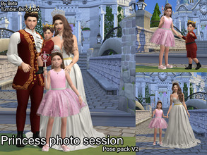 Sims 4 — Princess photo session V2 (Pose pack) by Beto_ae0 — Poses for a princess photo session with the family, enjoy it