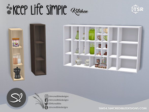 Sims 4 — Keep Life Simple Kitchen Cabinet 1/4 by SIMcredible! — by SIMcredibledesigns.com available exclusively at TSR 3